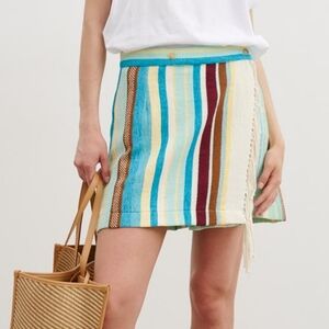 Ottod'ame Striped Multicolor Skirt Small 6